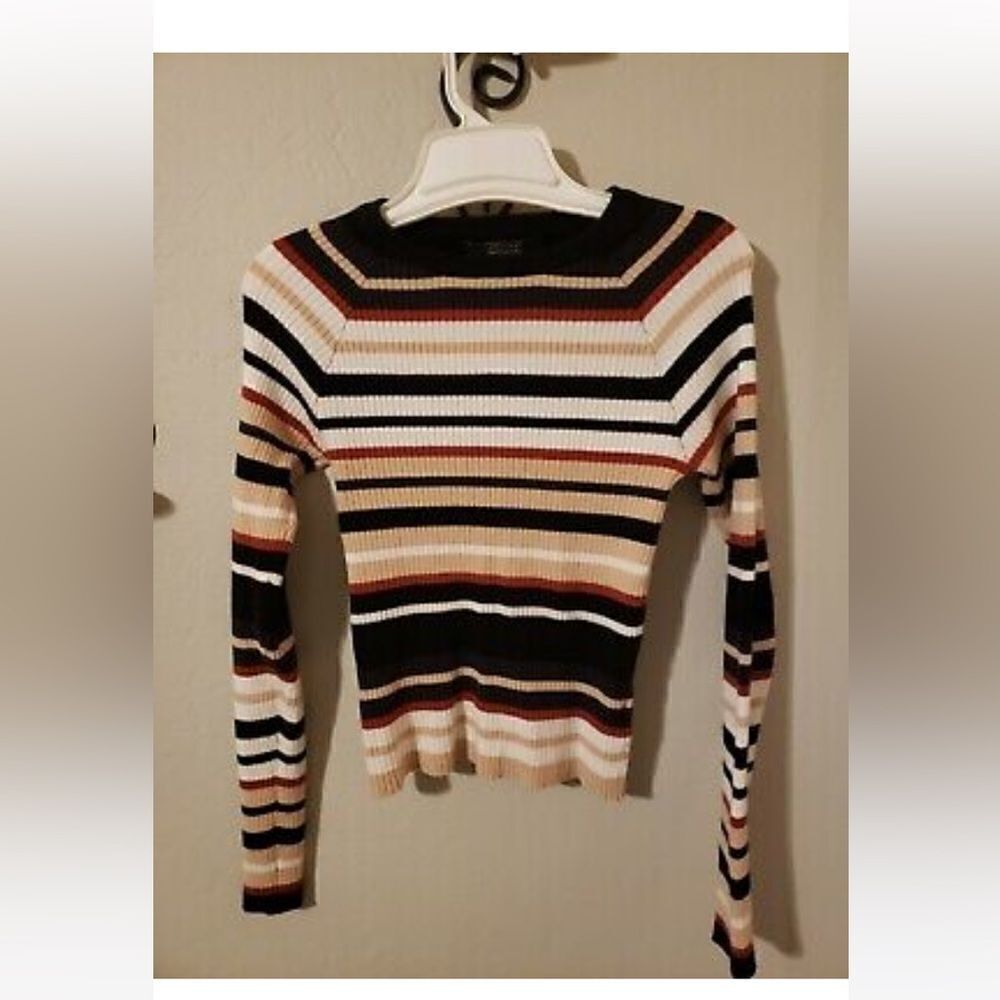 Forever 21 Striped Sweater Long Sleeve